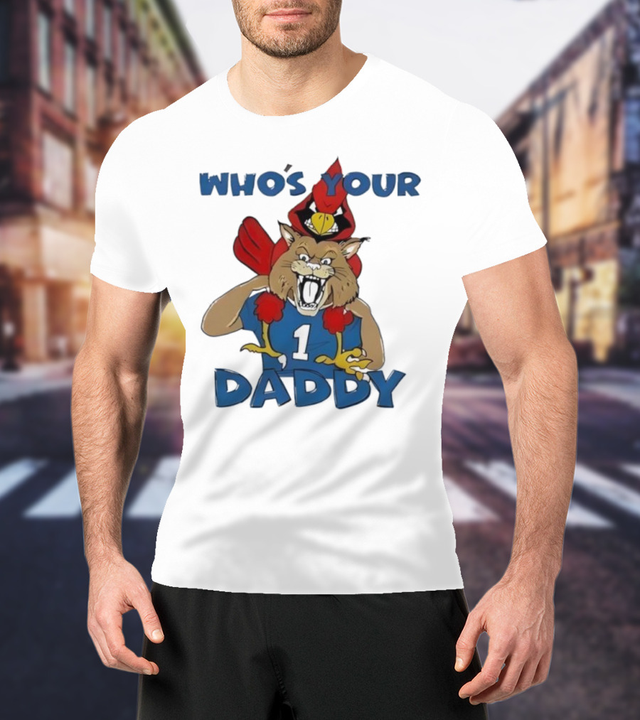Kentucky Wildcats Louisville Cardinals Who's Your Daddy Mascot Rivalry T-Shirt