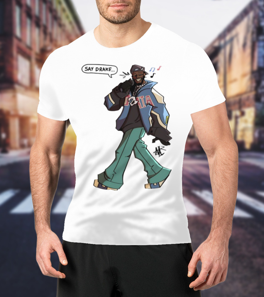 Windandsea Kendrick Lamar Say Drake Illustration T-Shirt