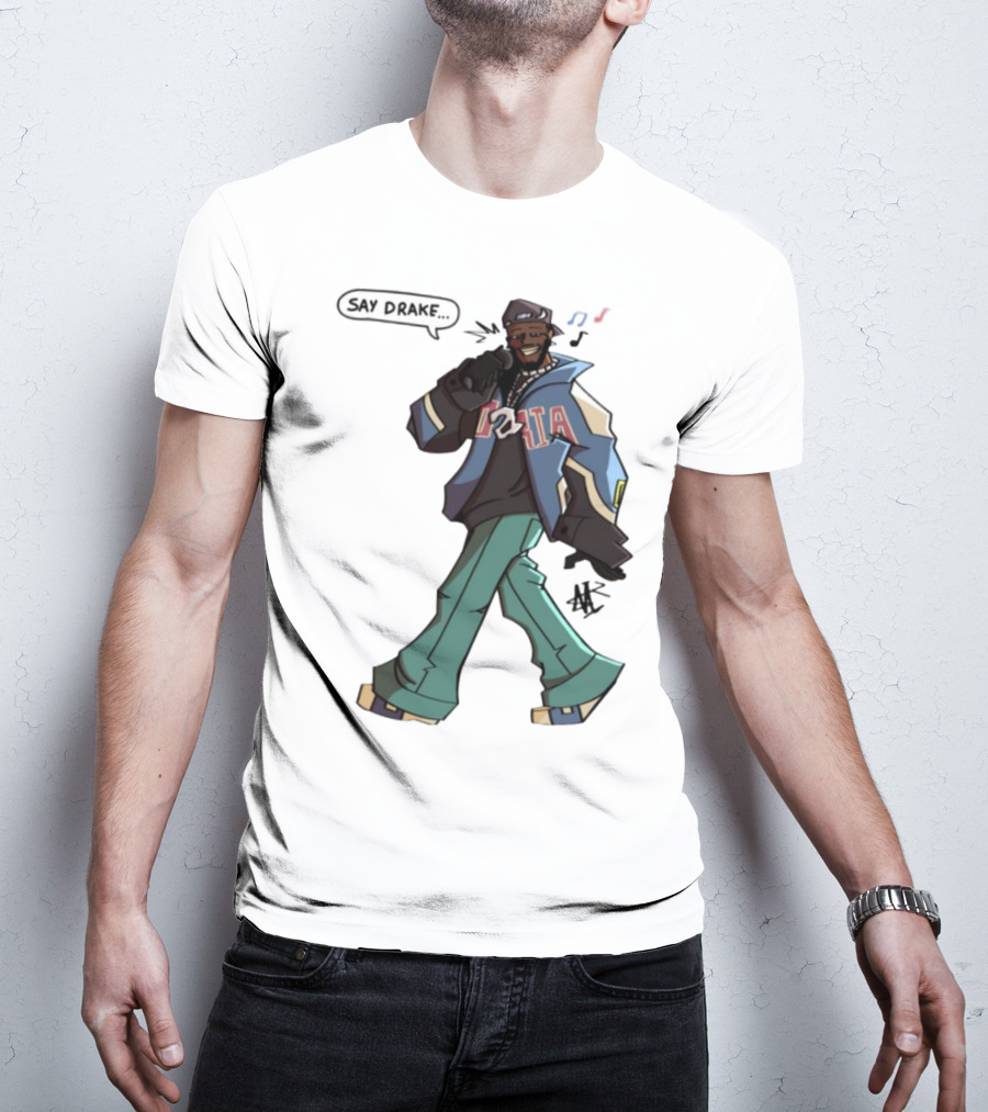 Windandsea Kendrick Lamar Say Drake Illustration T-Shirt