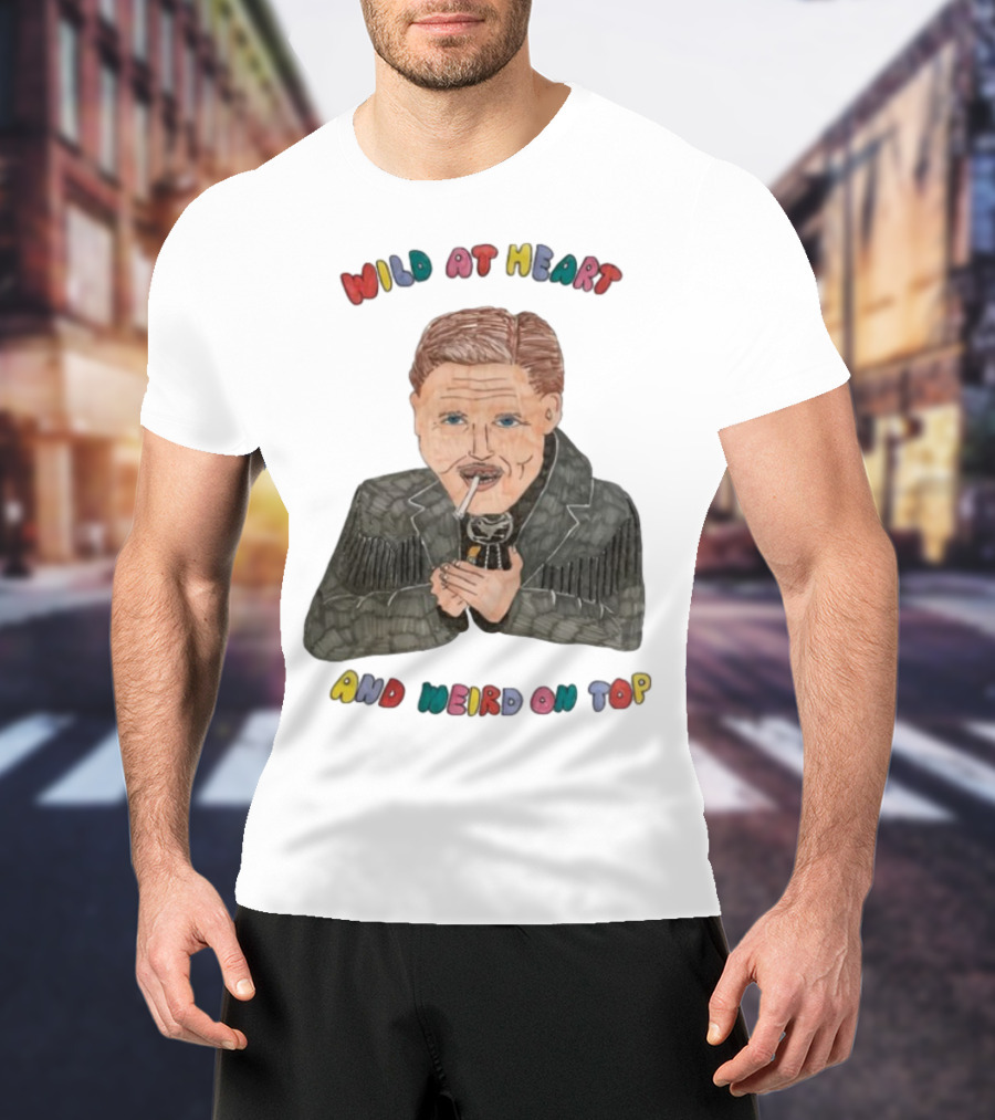 David Lynch Wild At Heart And Weird On Top Smoking Character Illustration T-Shirt
