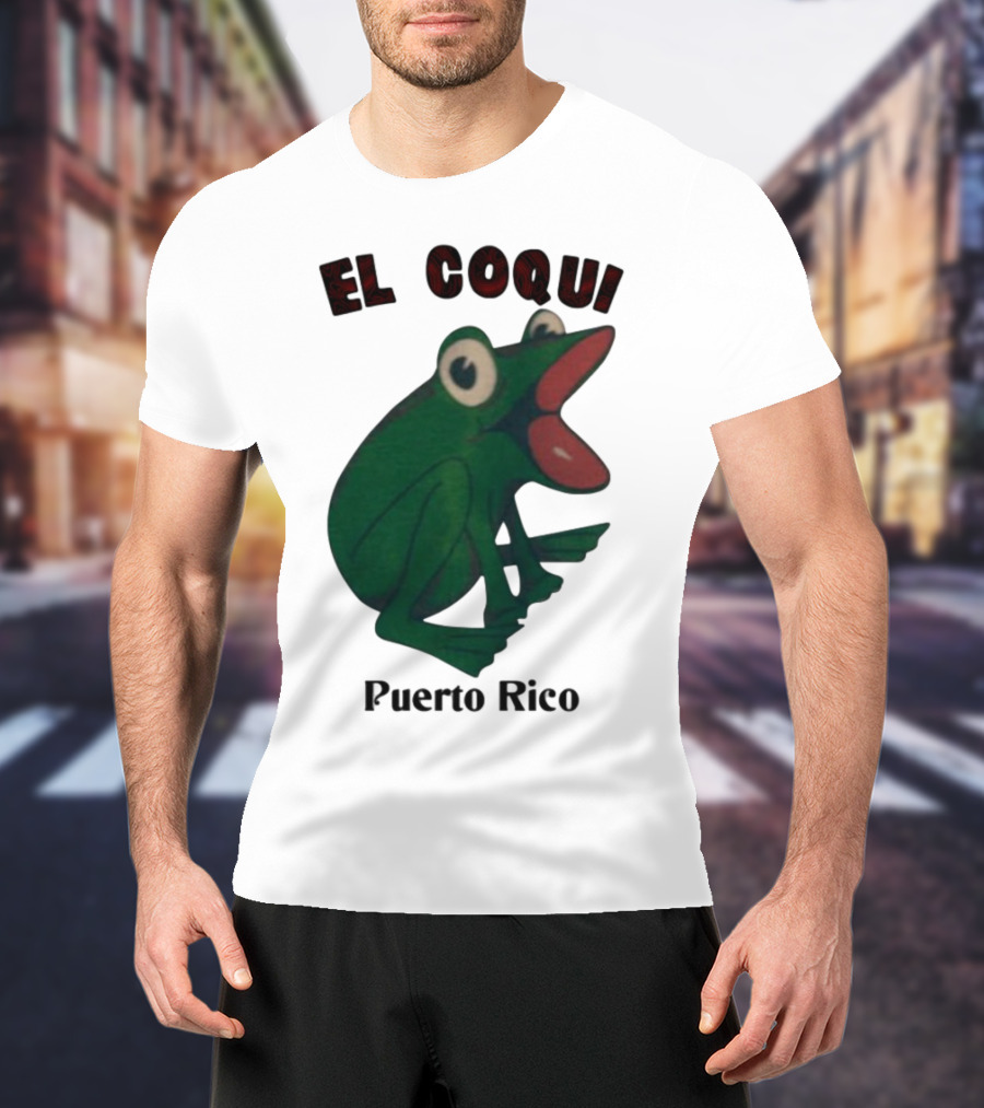 El Coqui Frog Puerto Rico Cultural Icon T-Shirt