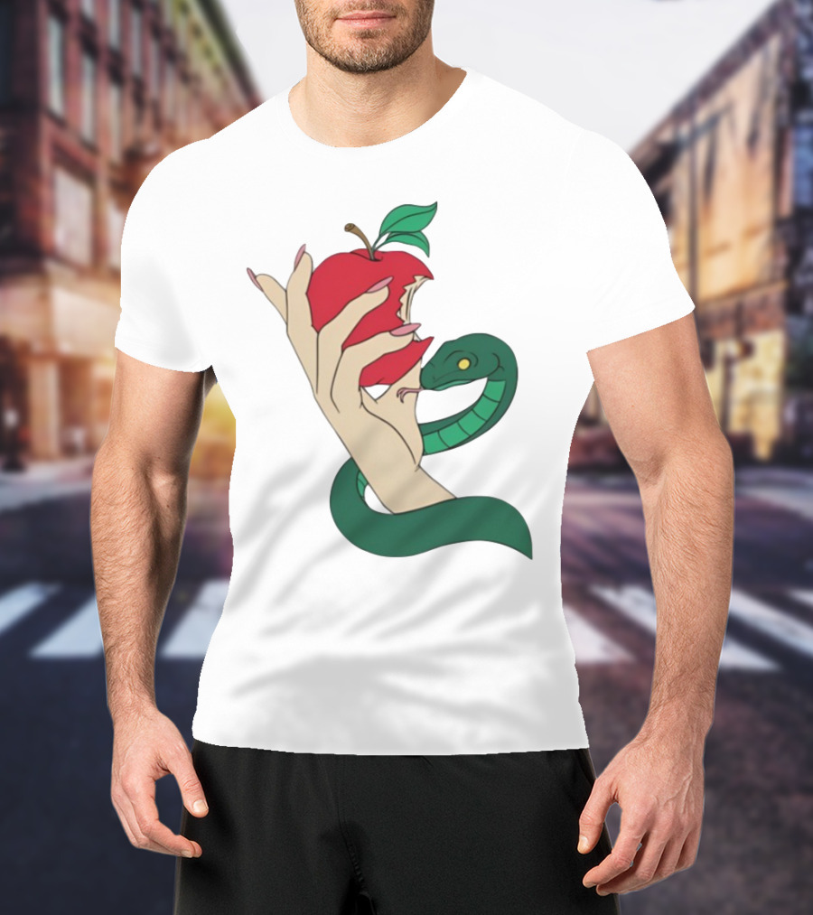 Eve Was Framed Ewf Colorful Snake And Apple T-Shirt