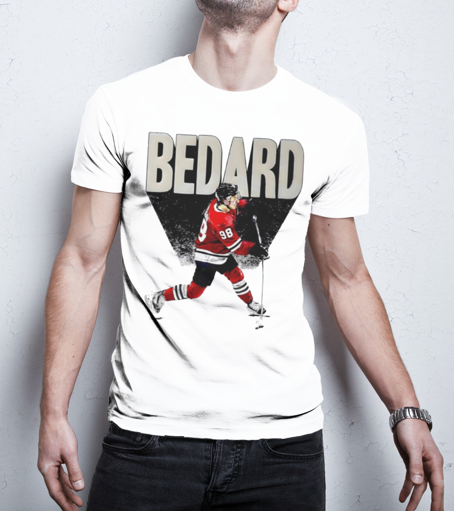 Bedard 98 Chicago Hockey Player Red Jersey T-Shirt