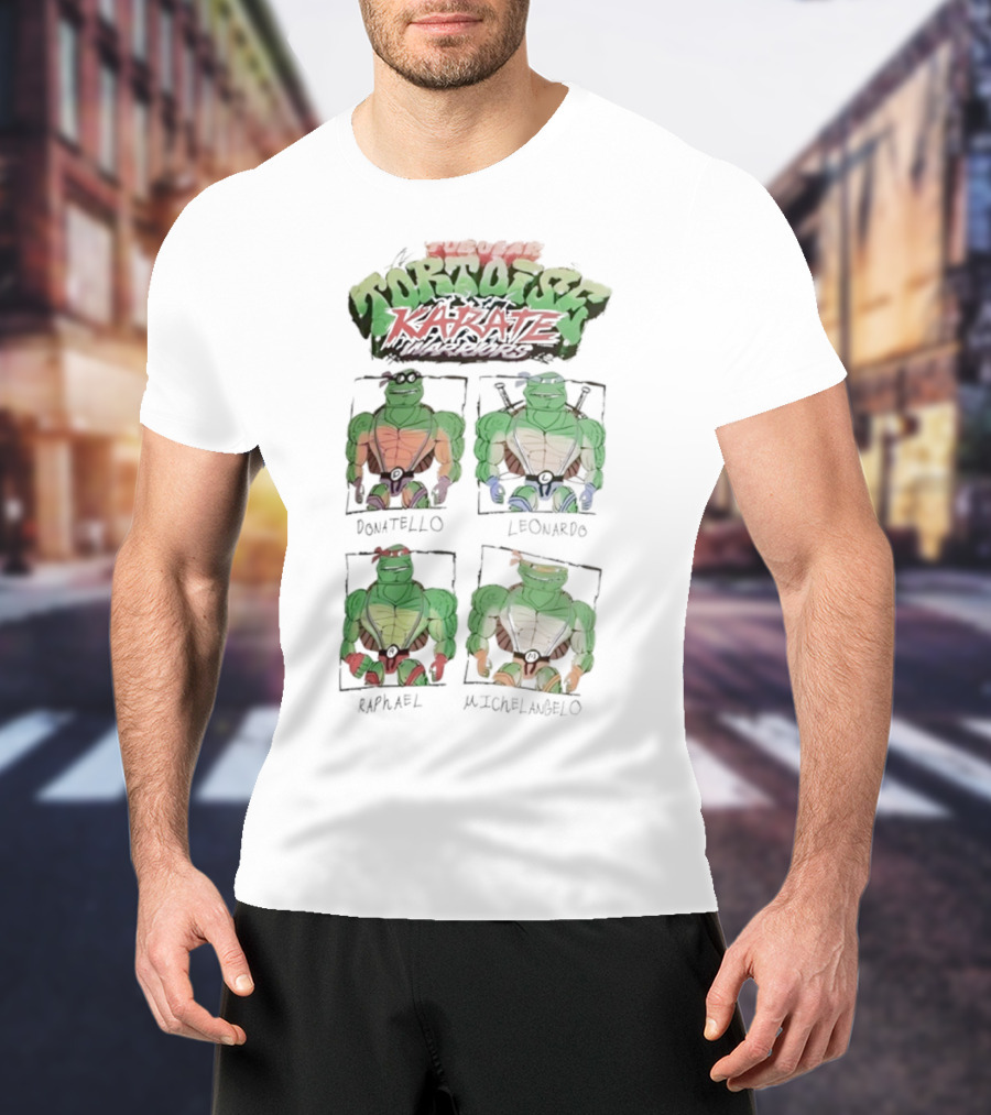 Super Tortoise Karate Donatello Leonardo Raphael Michelangelo T-Shirt