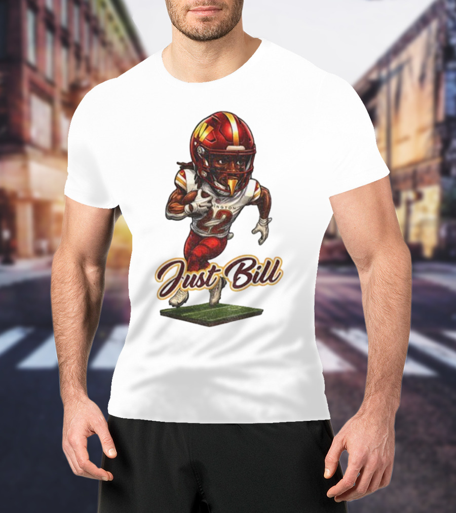 Just Bill Jacory Croskey-Merritt Washington NFL Football Player T-Shirt