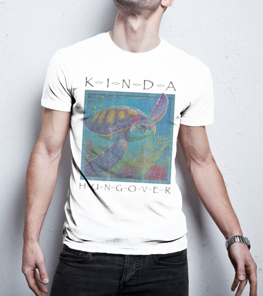 Kinda Hungover Turtle Ocean Scene T-Shirt