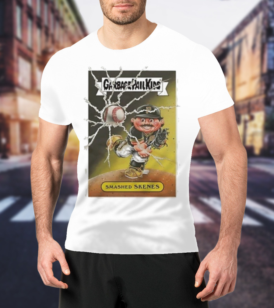 Garbage Pail Kids Smashed Skenes Pittsburgh Pirates Paul Skenes T-Shirt