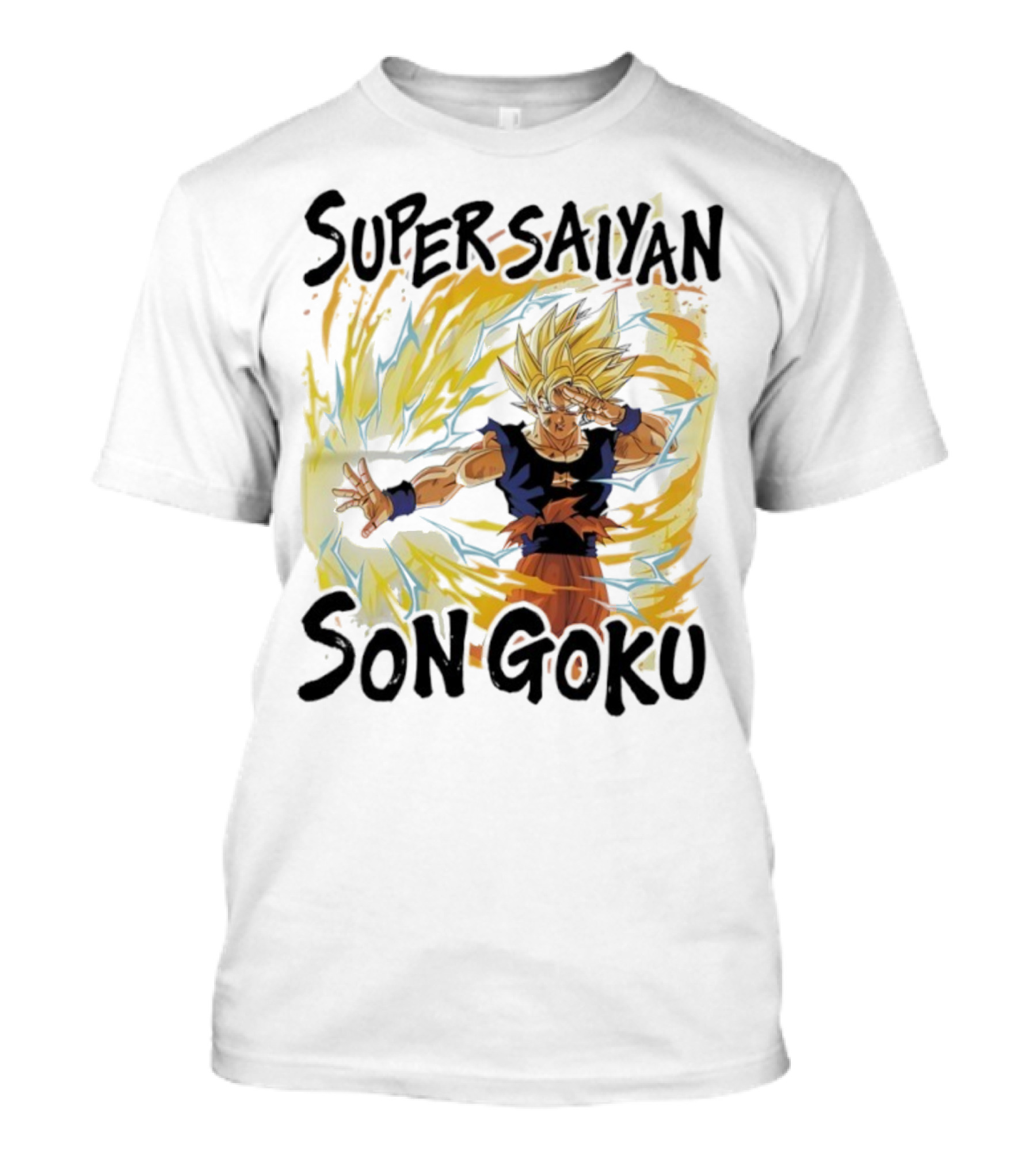 Super Saiyan Son Goku Dragon Ball Z Power Burst Aura Icon T-Shirt