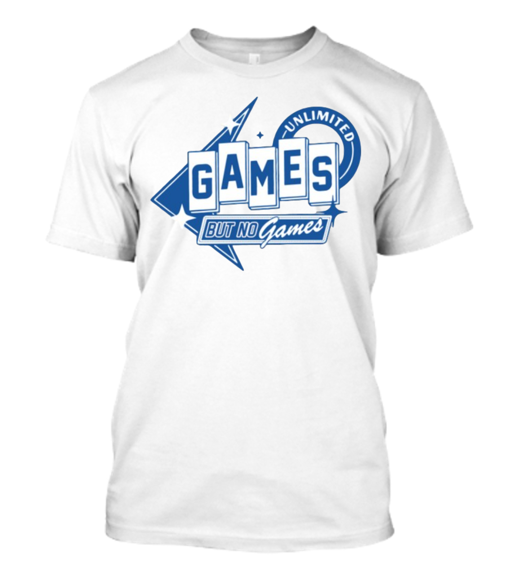 Unlimited Games But No Games Retro Style Gaming Aesthetic T-Shirt