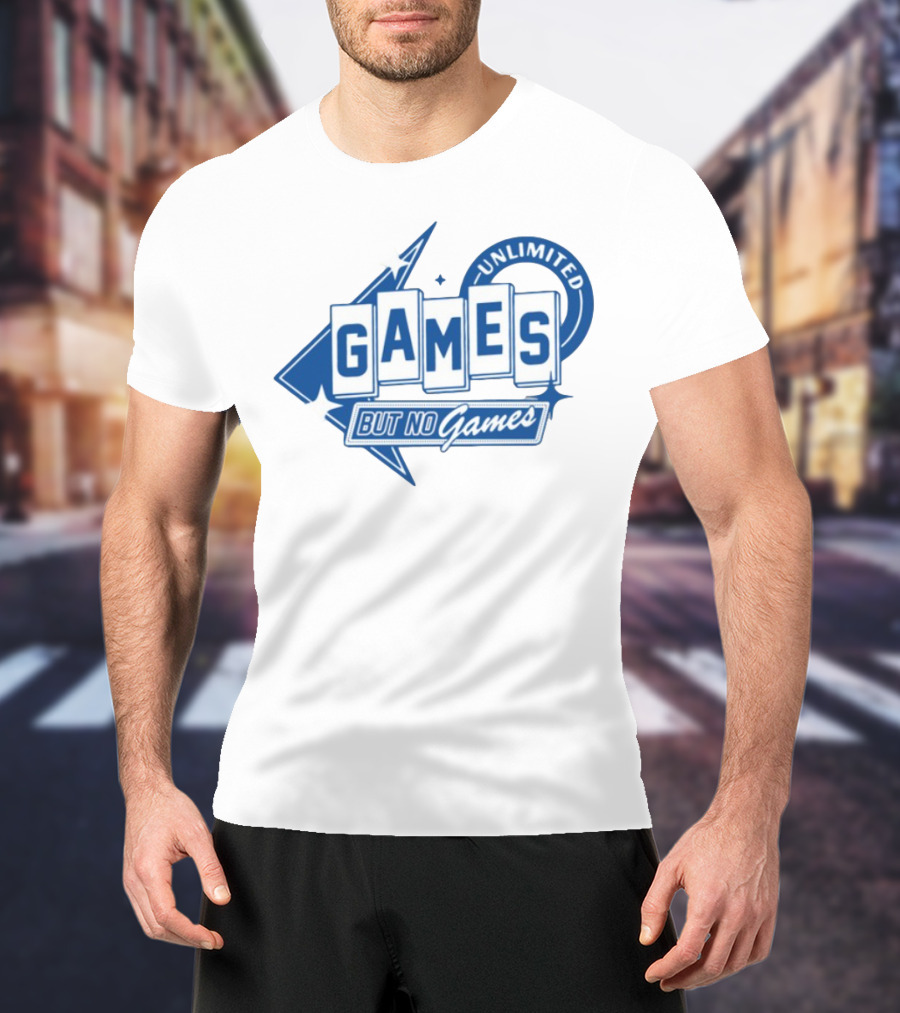 Unlimited Games But No Games Retro Style Gaming Aesthetic T-Shirt