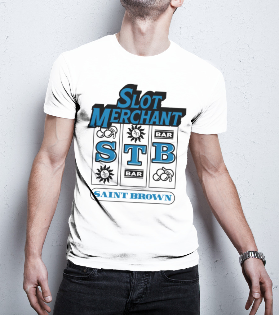 Slot Merchant STB Saint Brown Slot Machine T-Shirt