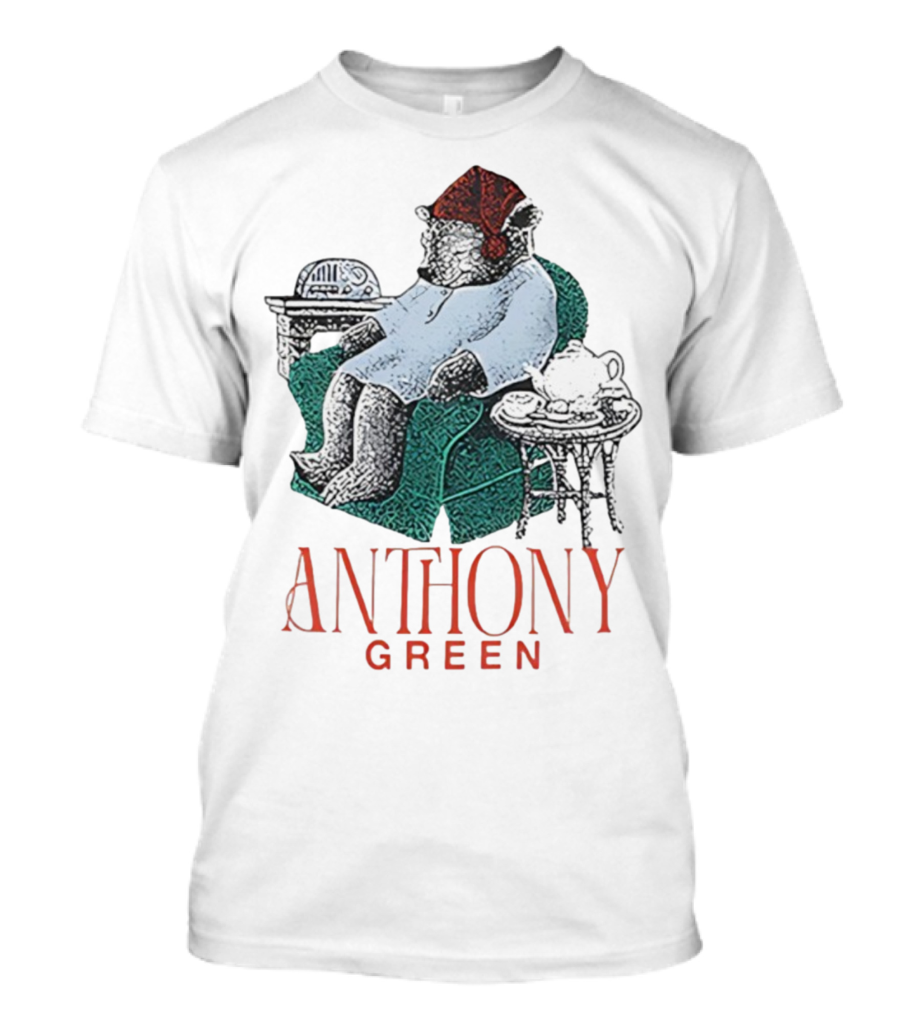Anthony Green Bear Cozy Sleepy Time Scene T-Shirt