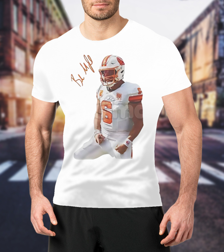 Baker Mayfield Signature Tampa Bay Buccaneers NFL Quarterback Number 6 T-Shirt