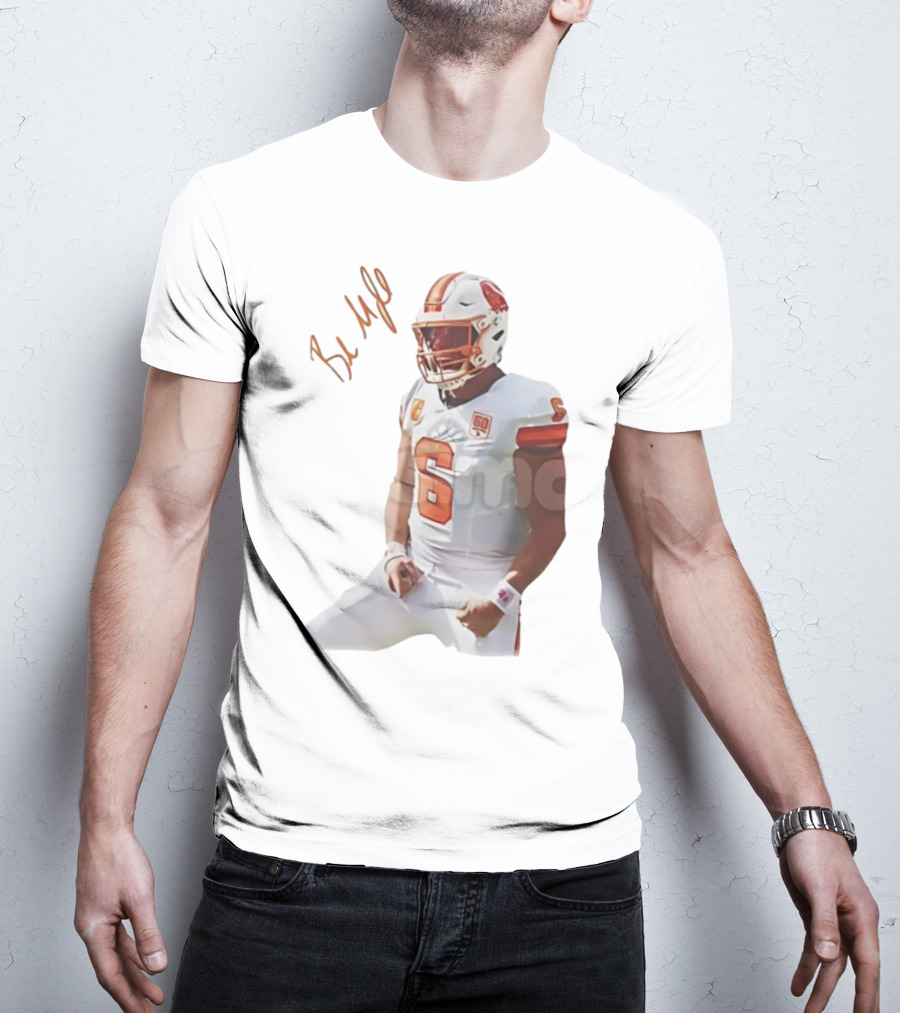 Baker Mayfield Signature Tampa Bay Buccaneers NFL Quarterback Number 6 T-Shirt