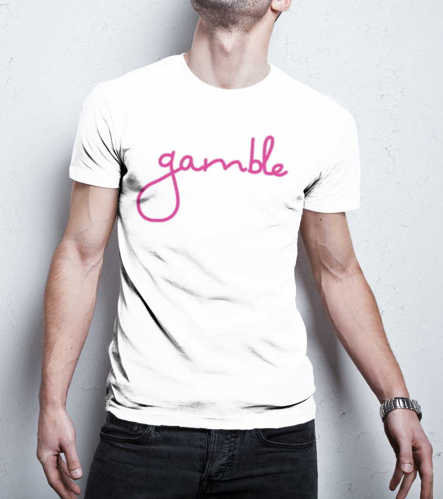 Fuchsia Gamble Script T-Shirt