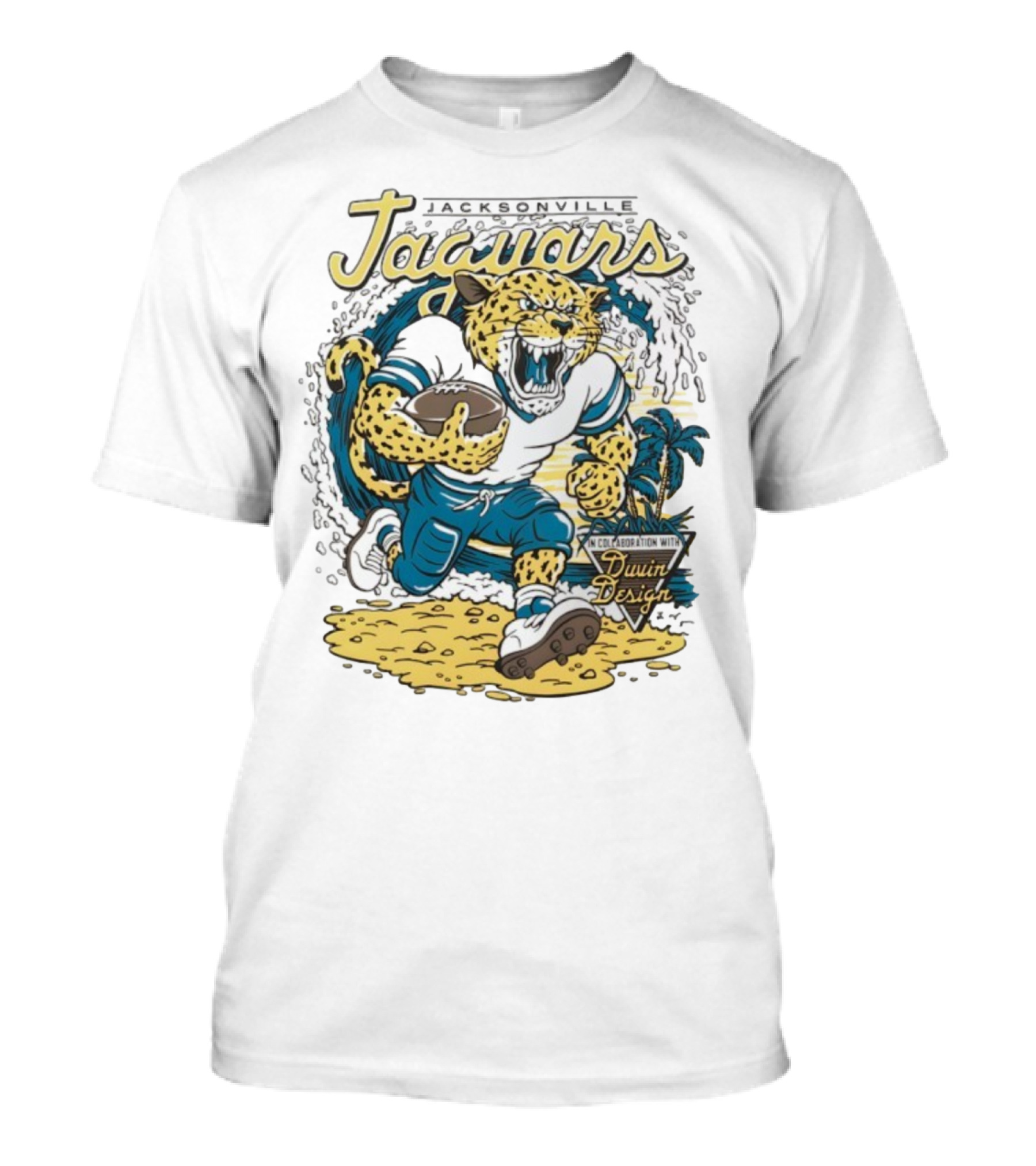 Jacksonville Jaguars Duvin Collaboration NFL Football T-Shirt