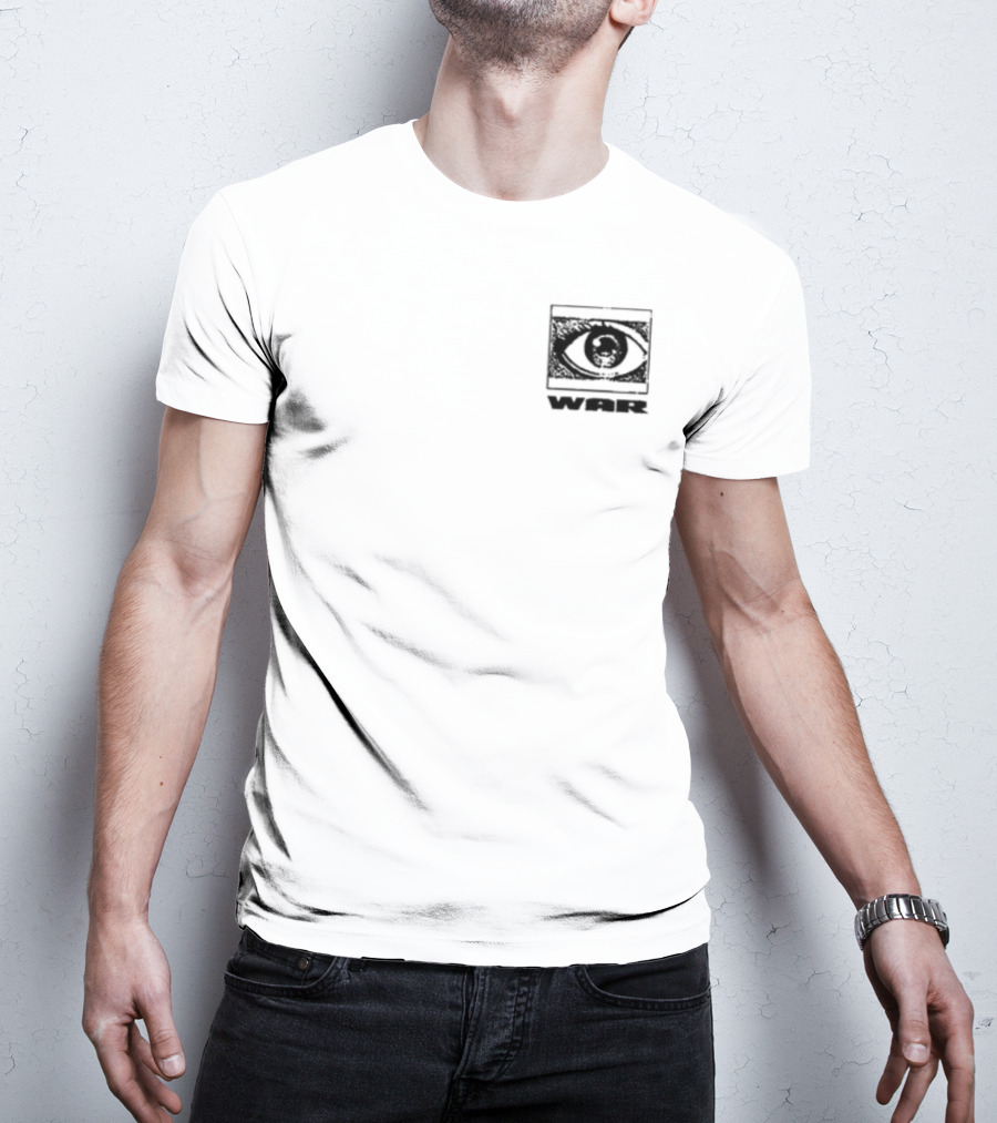 Jasiah War Anime Eye Sketch With Japanese Kanji T-Shirt