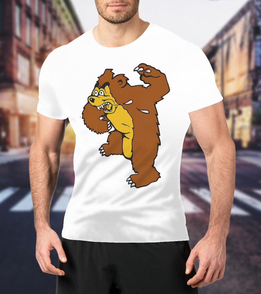 Montana Grizzlies Retro Monety Mascot Bear T-Shirt