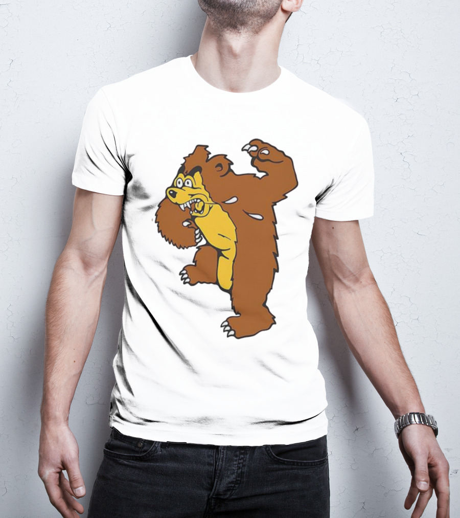 Montana Grizzlies Retro Monety Mascot Bear T-Shirt