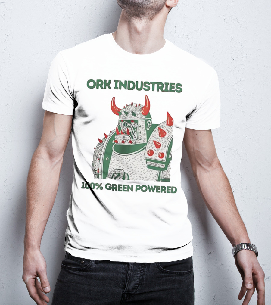 ORK Industries 100% Green Powered Orc Character Warrior T-Shirt