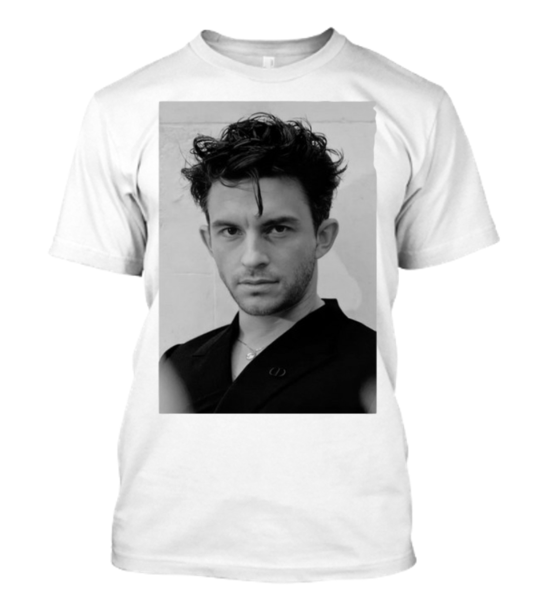 Jonathan Bailey Black And White Photography Portrait T-Shirt