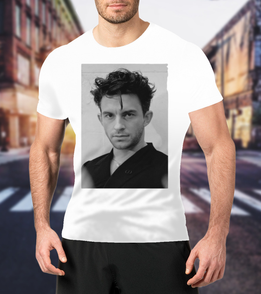 Jonathan Bailey Black And White Photography Portrait T-Shirt