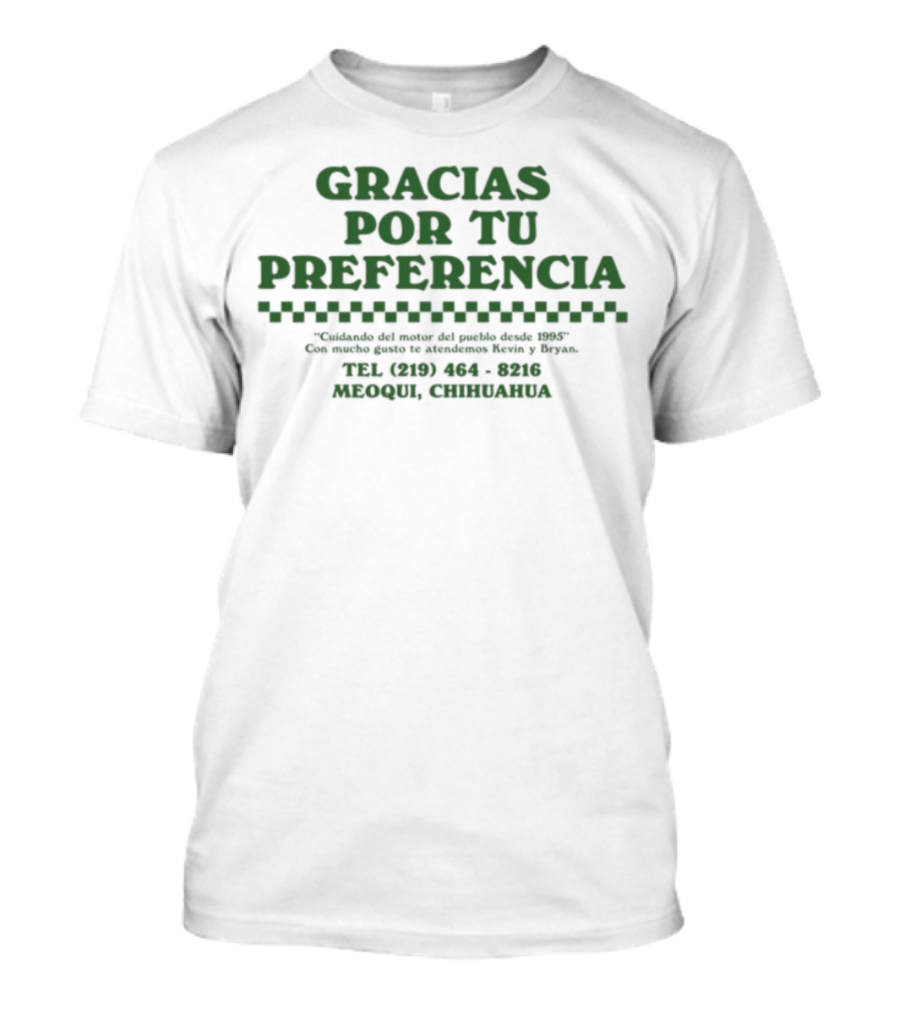 Kevin Kaarl Taller Mecanico Gracias Por Tu Preferencia Chihuahua T-Shirt