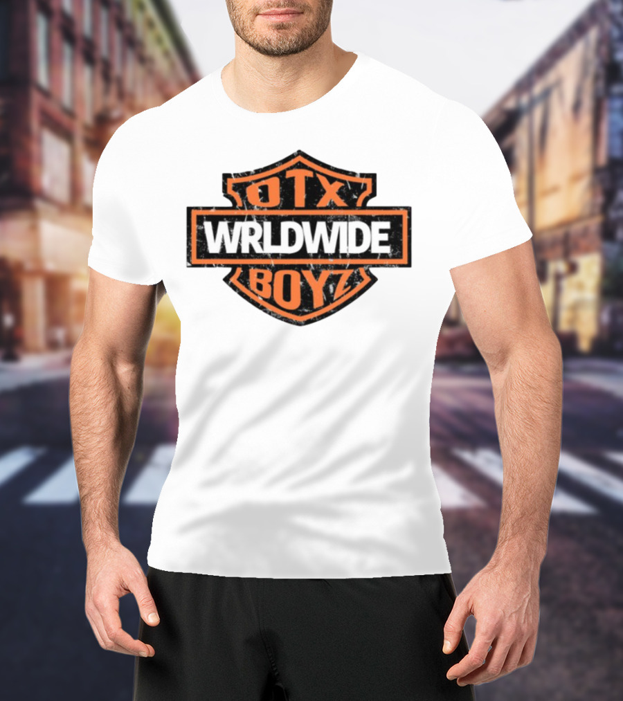 Otxboyz Wrldwide Grunge Badge Style T-Shirt