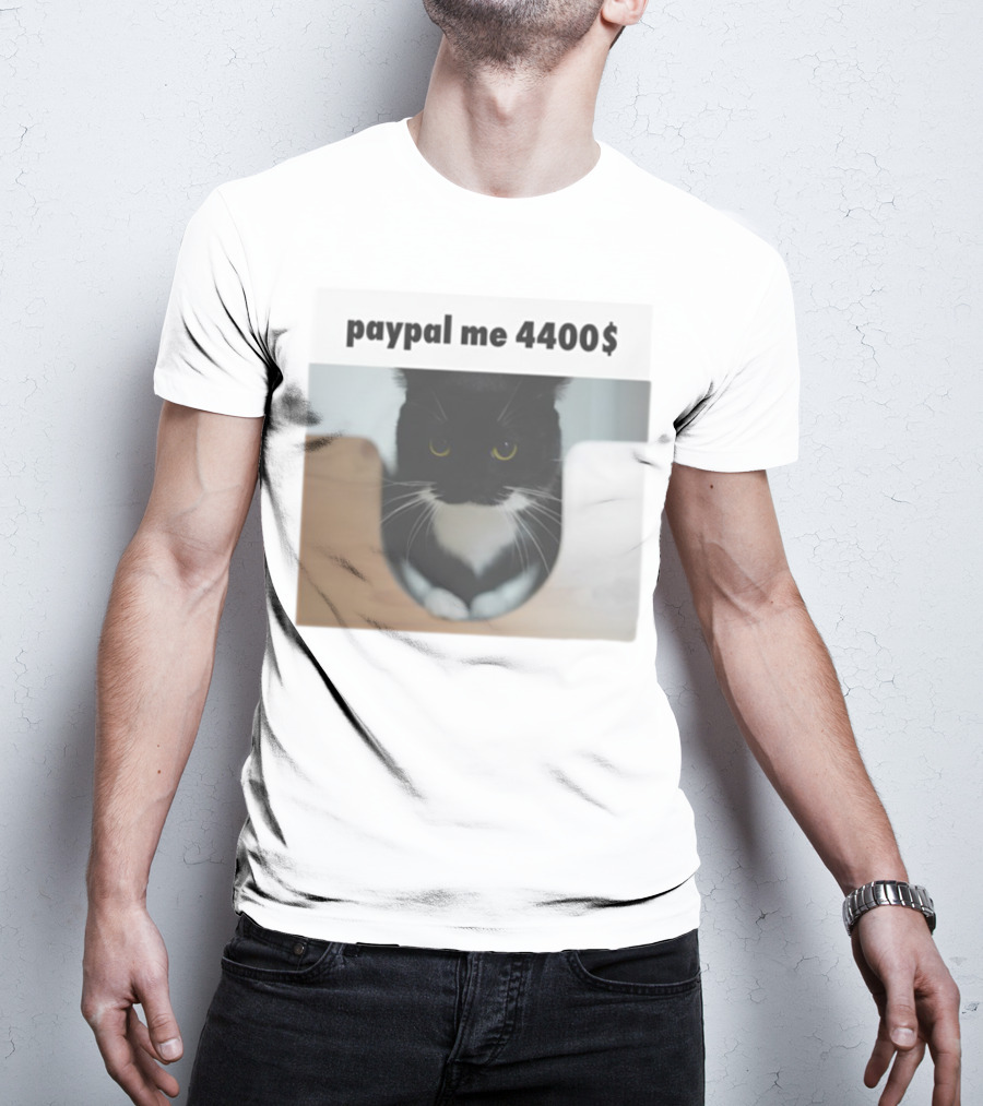 Paypal Me 4400$ Black Cat T-Shirt