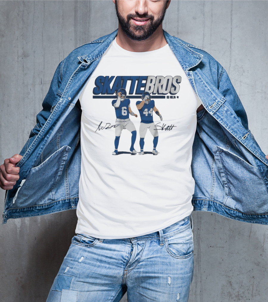 Skattebros Signature Jaxson Dart Cam Skattebo Football Players T-Shirt