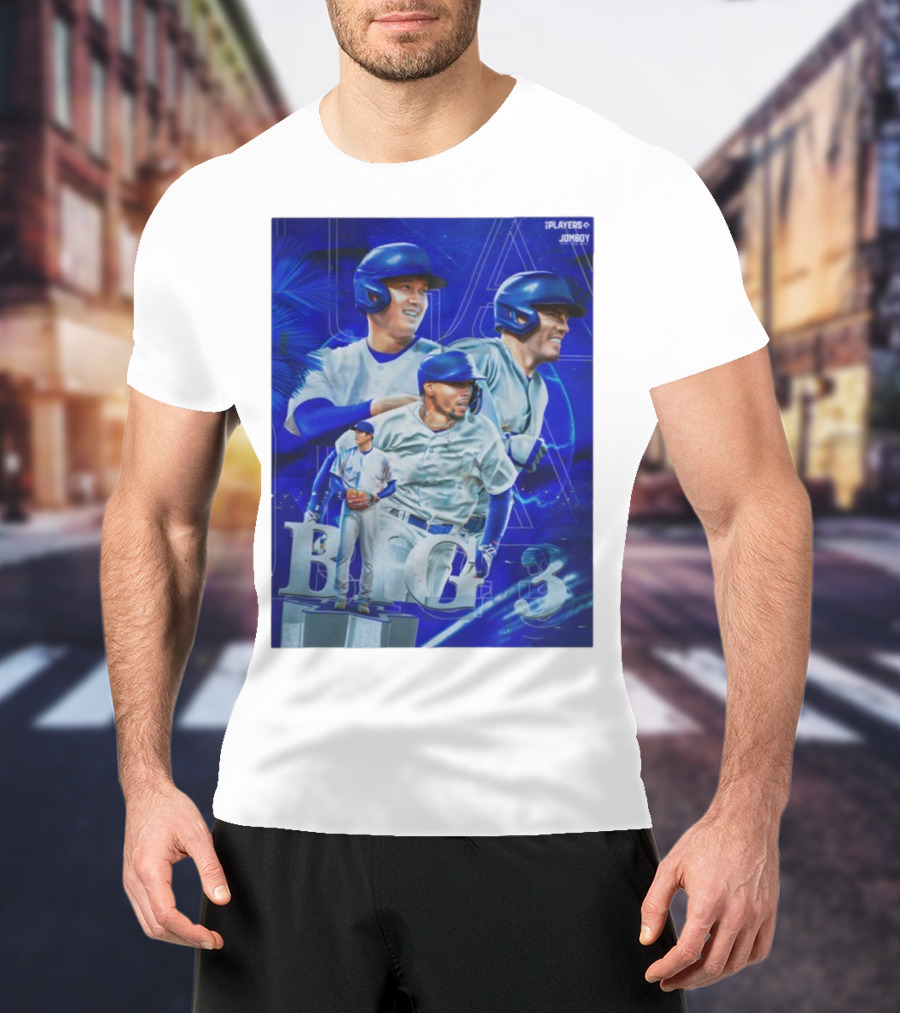 LA Big 3 IPlayers Jomboy Baseball Theme T-Shirt