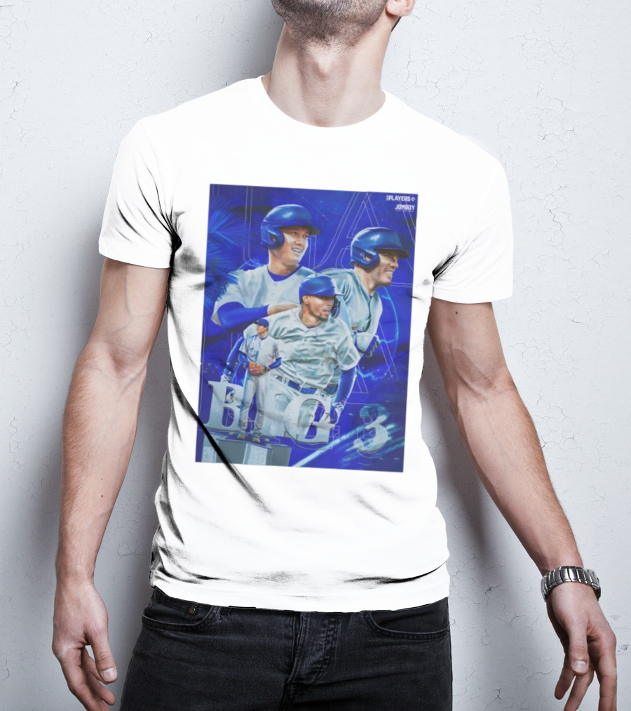 LA Big 3 IPlayers Jomboy Baseball Theme T-Shirt