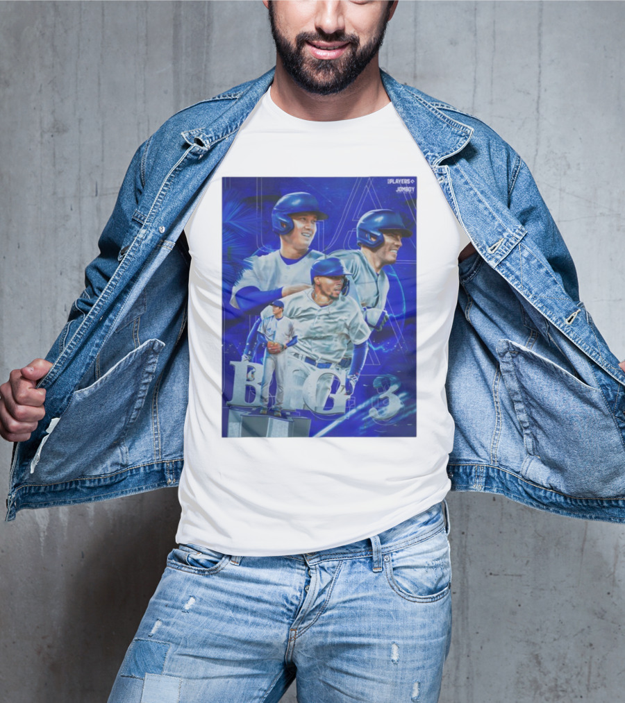 LA Big 3 IPlayers Jomboy Baseball Theme T-Shirt