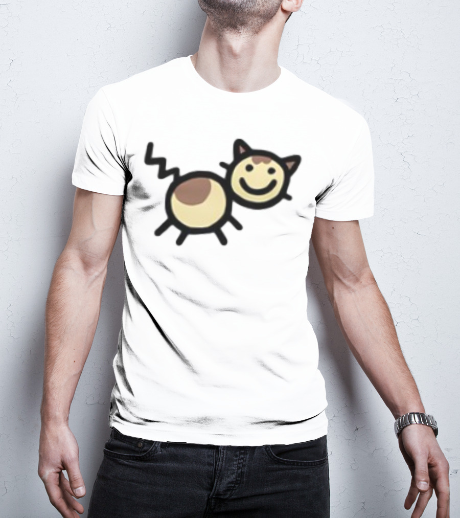 Mummyjoe Cheesepuff Happy Cow Cat Image T-Shirt
