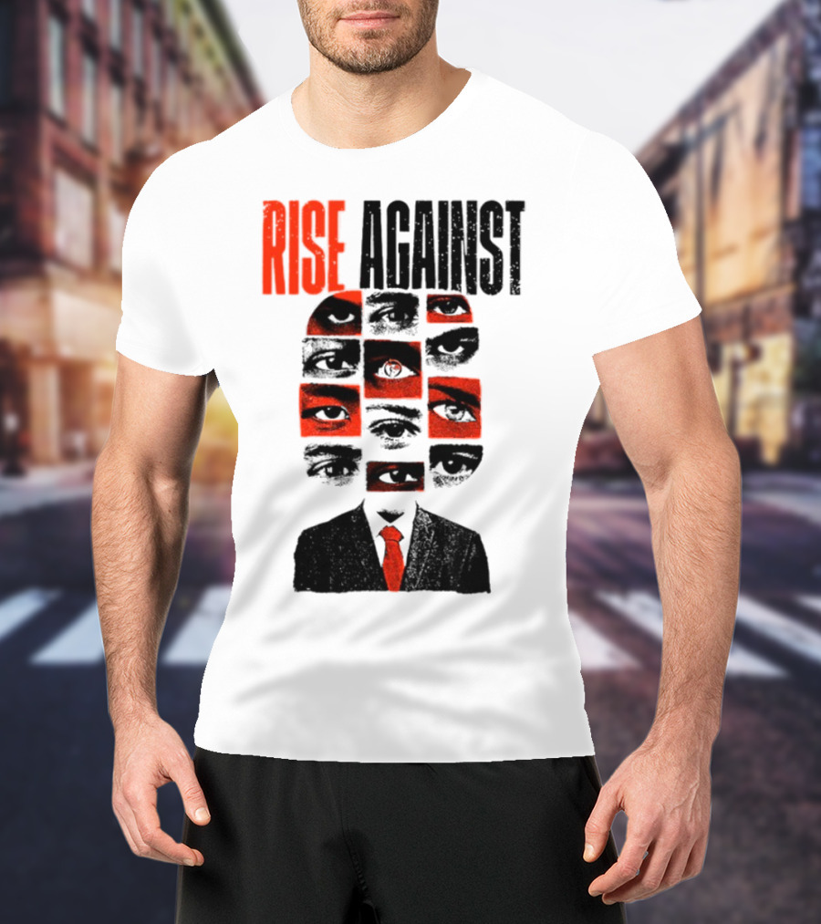 Rise Against Big Brother Surveillance Eyes Suit T-Shirt