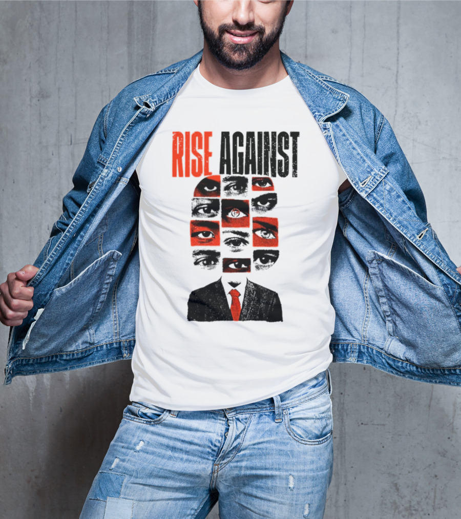 Rise Against Big Brother Surveillance Eyes Suit T-Shirt