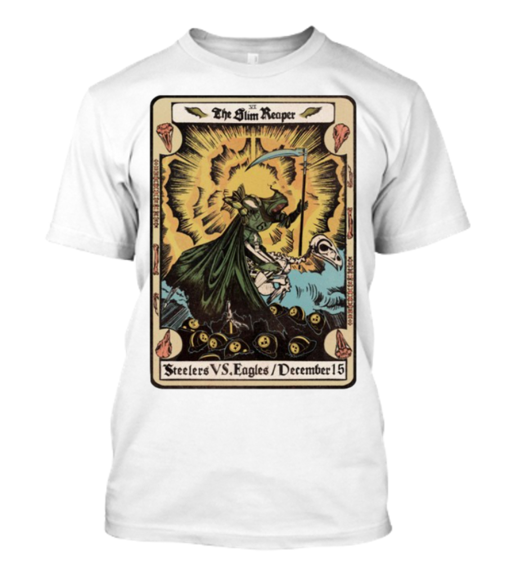 The Slim Reaper Steelers VS Eagles December 15 T-Shirt