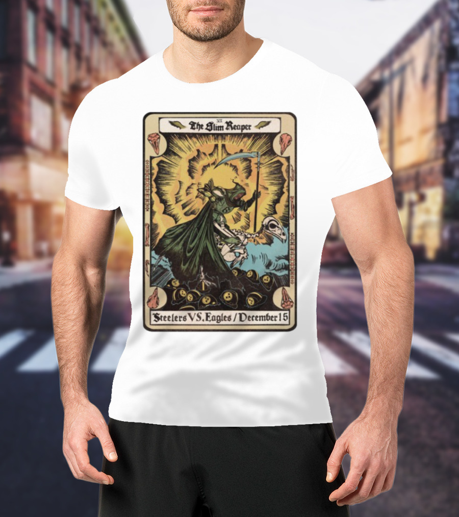 The Slim Reaper Steelers VS Eagles December 15 T-Shirt