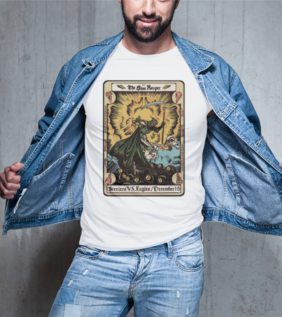 The Slim Reaper Steelers VS Eagles December 15 T-Shirt