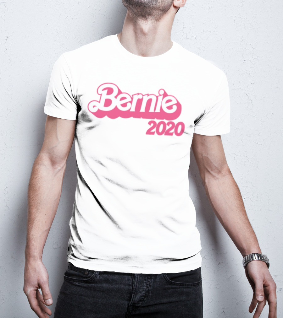 Bernie 2020 Barbie Style Logo Design T-Shirt