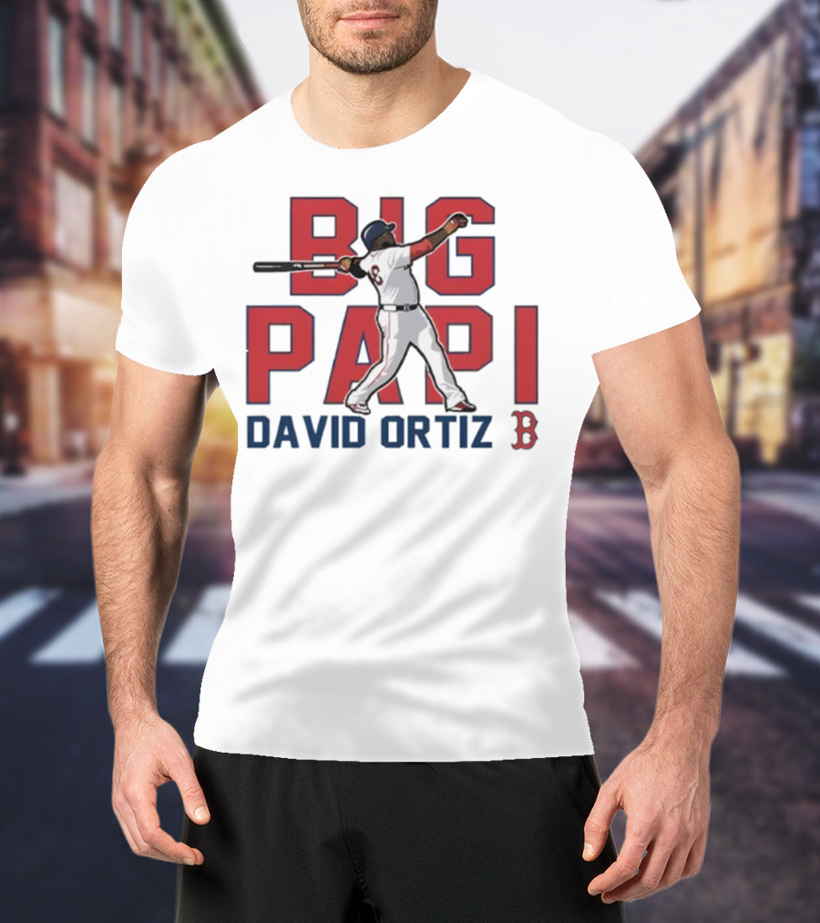 Big Papi David Ortiz Red Sox Cooperstown Player Classic Baseball T-Shirt