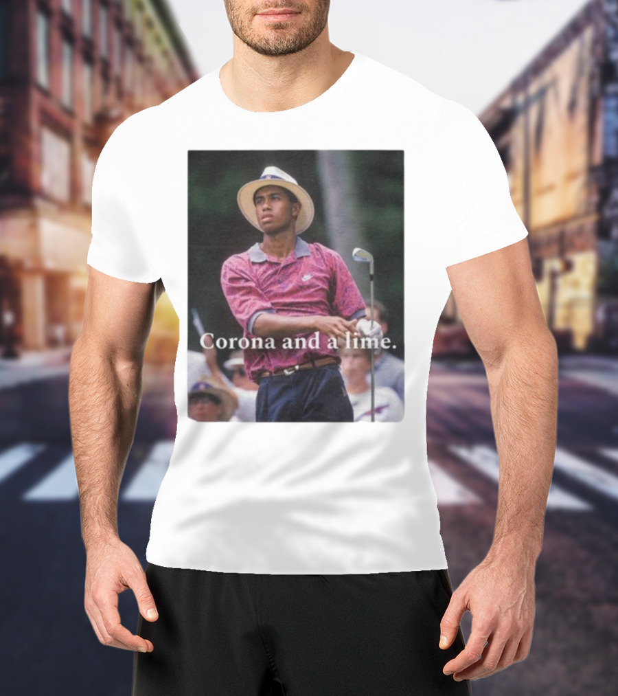 Corona And A Lime Golf Legend Iconic Style T-Shirt