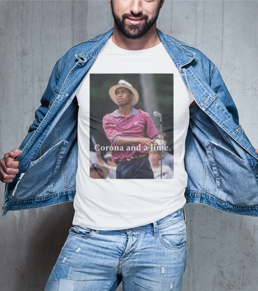 Corona And A Lime Golf Legend Iconic Style T-Shirt
