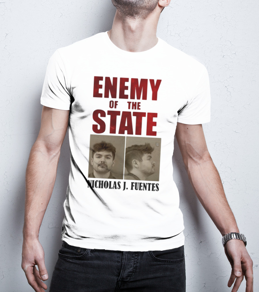 Enemy Of The State Nicholas J Fuentes Shot Image T-Shirt