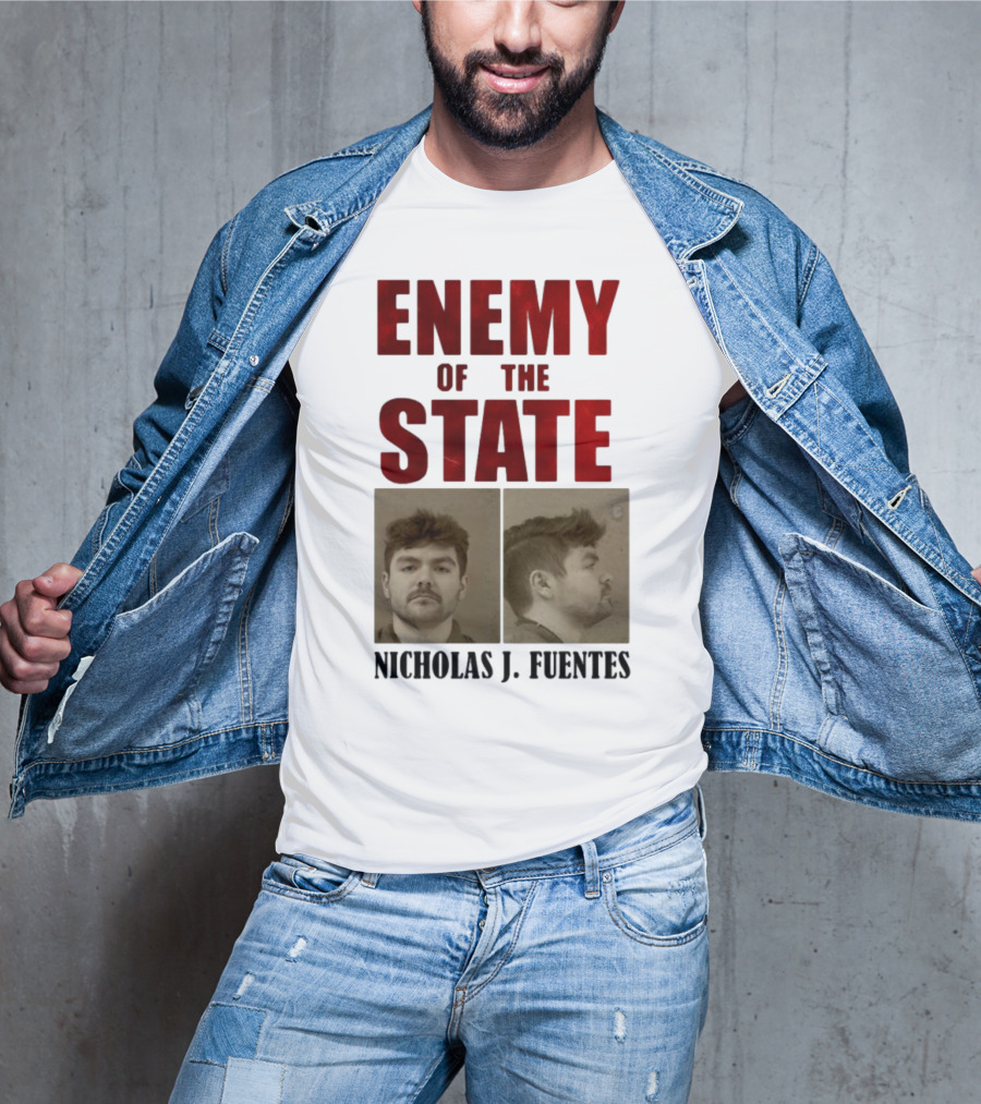 Enemy Of The State Nicholas J Fuentes Shot Image T-Shirt