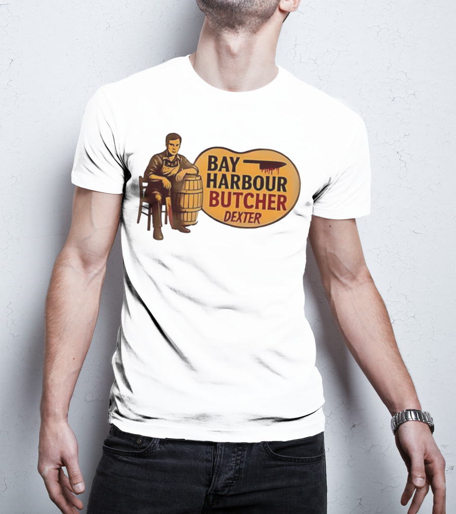 Bay Harbour Butcher Dexter Barrel Dark Vintage Style T-Shirt