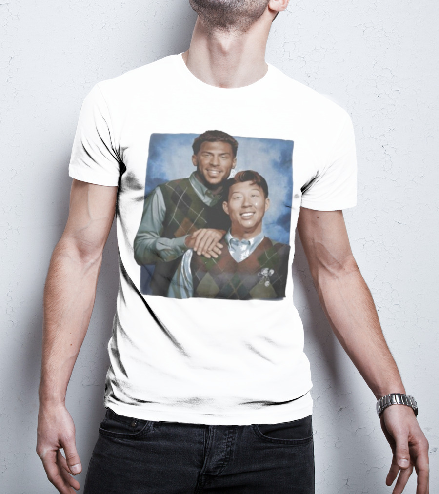 Denis Bouanga And Son Heung Min Los Angeles FC Step Brothers Vintage Style Comedy Parody Design T-Shirt