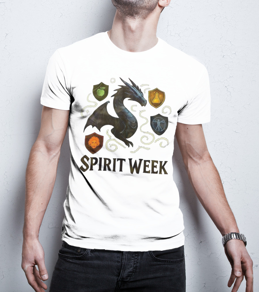 Dragon Shield Icons Spirit Week Design T-Shirt