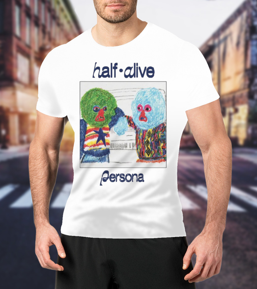 Half Alive Persona Crayon Art Duo T-Shirt