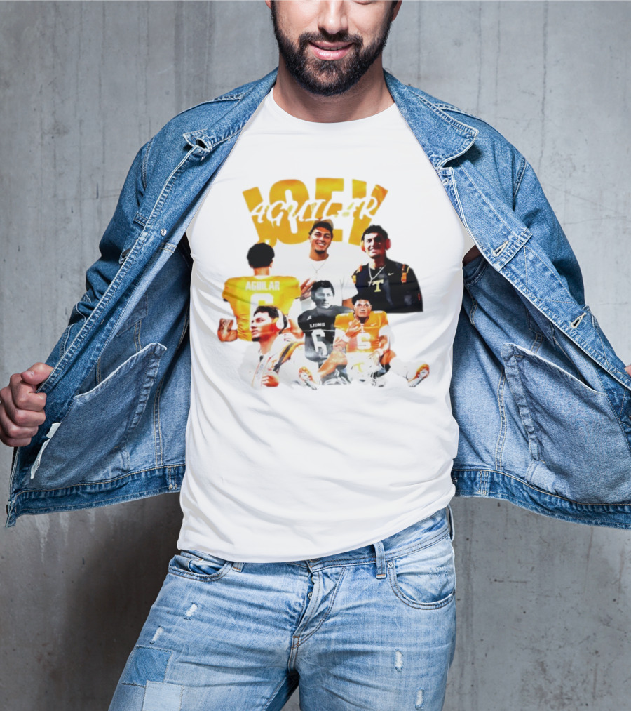 Joey Aguilar Tennessee Volunteers Football Lions Number 6 T-Shirt